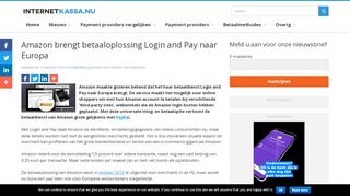 
                            13. Amazon brengt betaaloplossing Login and Pay naar Europa ...