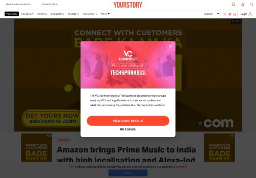 
                            9. Amazon brings Prime Music to India with high localisation and Alexa ...