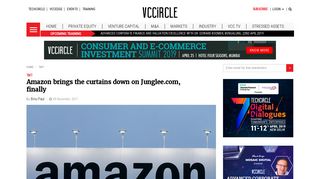 
                            6. Amazon brings the curtains down on Junglee.com, finally | VCCircle