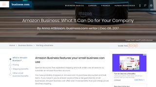 
                            11. Amazon Business: What It Can Do for Your Company - Business.com