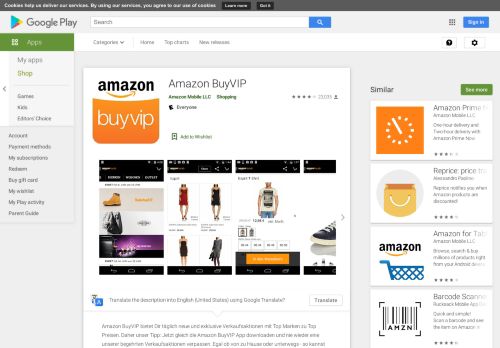 
                            8. Amazon BuyVIP - Android Apps on Google Play