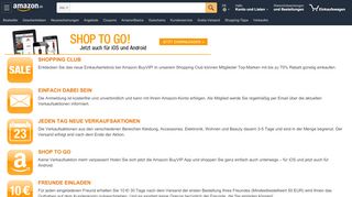 
                            2. Amazon BuyVIP - Der Amazon Shopping Club. Bis zu 70% auf Top ...