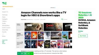 
                            13. Amazon Channels now works like a TV login for HBO & Showtime's ...