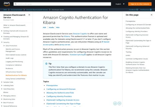 
                            7. Amazon Cognito Authentication for Kibana - Amazon Elasticsearch ...