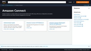 
                            3. Amazon Connect - AWS Documentation