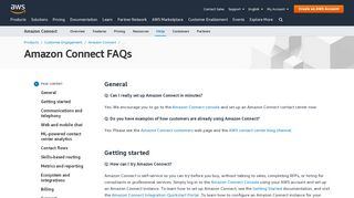 
                            8. Amazon Connect FAQs - AWS - Amazon.com
