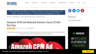 
                            8. Amazon CPM Ad Network Review: Earns $100+ Per Day
