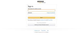 
                            8. Amazon Developer Console - Amazon.com