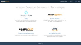 
                            2. Amazon Developer Services - Amazon.com