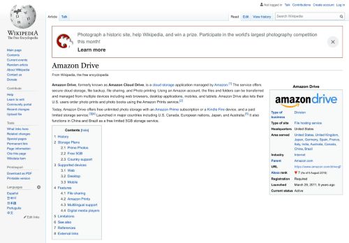 
                            7. Amazon Drive - Wikipedia