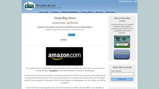 
                            4. Amazon: Dropship Central & a Great Ecommerce Marketplace