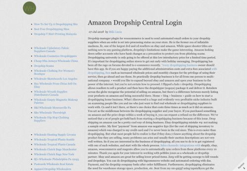 
                            9. Amazon Dropship Central Login - Wholesaletrio.com