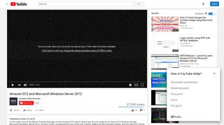 
                            11. Amazon EC2 and Microsoft Windows Server 2012 - YouTube