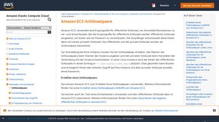 
                            9. Amazon EC2-Schlüsselpaare - Amazon Elastic Compute Cloud
