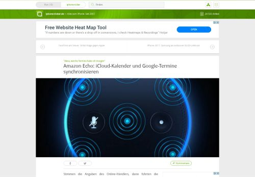 
                            12. Amazon Echo: iCloud-Kalender und Google-Termine synchronisieren ...