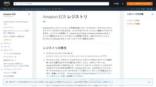 
                            3. Amazon ECR レジストリ - Amazon ECR