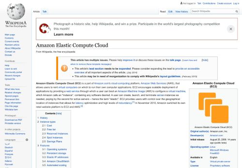 
                            9. Amazon Elastic Compute Cloud - Wikipedia
