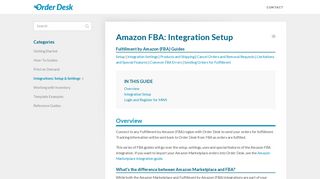 
                            10. Amazon FBA: Integration Setup - Order Desk Help Site