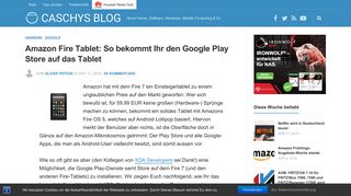 
                            10. Amazon Fire Tablet: So bekommt Ihr den Google Play Store auf das ...