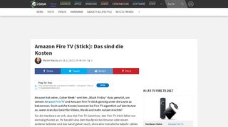 
                            10. Amazon Fire TV (Stick): Das sind die Kosten – GIGA