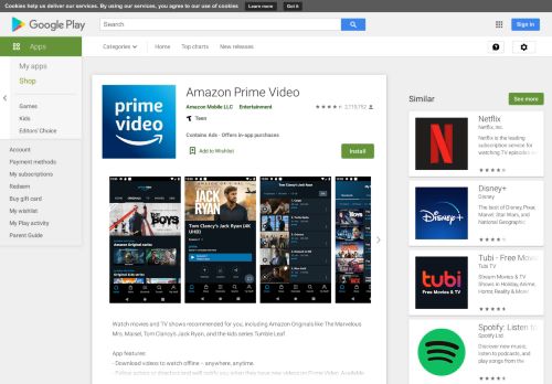 
                            7. Amazonプライム・ビデオ - Google Play のアプリ