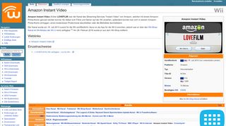 
                            12. Amazon Instant Video – WiiDatabase Wiki