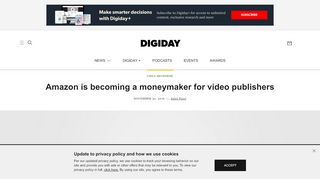 
                            9. Amazon is becoming a moneymaker for video publishers - ...
