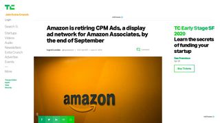 
                            4. Amazon is retiring CPM Ads, a display ad network for Amazon ...