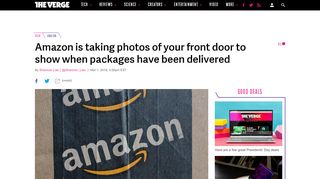 
                            9. Amazon is taking photos of your front door to show when packages ...