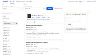 
                            8. Amazon Jobs, Employment in Aurora, CO | Indeed.com