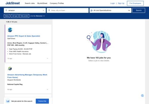 
                            13. Amazon Jobs in Philippines, Job Hiring | JobStreet.com.ph