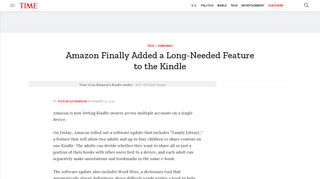 
                            11. Amazon Kindle Allows for Multiple Accounts on One Device With ...