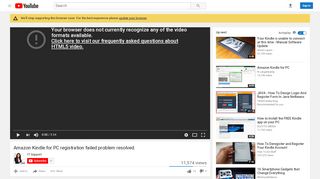 
                            6. Amazon Kindle for PC registration failed problem resolved. - YouTube