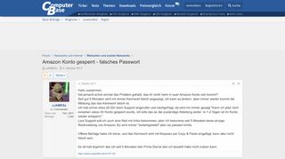 
                            1. Amazon Konto gesperrt - falsches Passwort | ComputerBase Forum