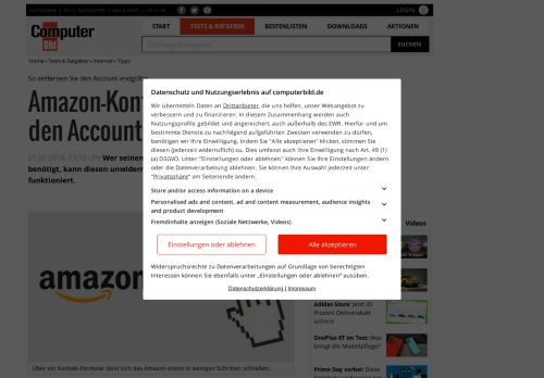 
                            7. Amazon-Konto löschen: So entfernen Sie den Account - Computer Bild