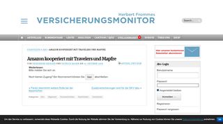 
                            11. Amazon kooperiert mit Travelers und Mapfre Herbert Frommes ...