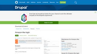 
                            2. Amazon-like login | Drupal.org