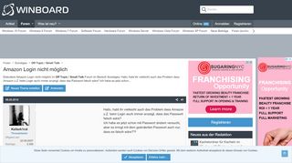 
                            13. Amazon Login nicht möglich - Winboard.org