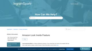 
                            10. Amazon Look Inside Feature – IngramSpark