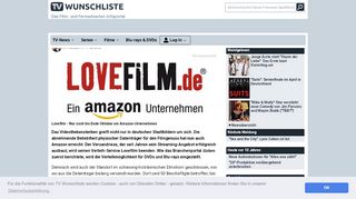 
                            3. Amazon macht Videoverleih Lovefilm dicht - Ausleihen von DVDs und ...