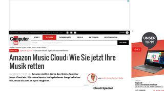 
                            9. Amazon Music Cloud: Wie Sie jetzt Ihre Musik retten - AUDIO VIDEO ...