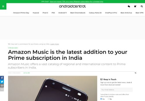 
                            8. Amazon Music is the latest addition to your Prime subscription in India ...