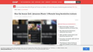 
                            9. Amazon Music Unlimited günstig: 3 Monate zum Preis von 99 Cent ...