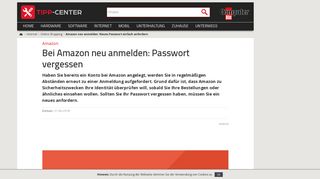 
                            8. Amazon neu anmelden: Neues Passwort einfach anfordern | TippCenter