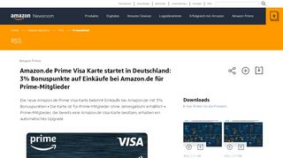 
                            13. Amazon Newsroom - Amazon.de Prime Visa Karte startet in ...