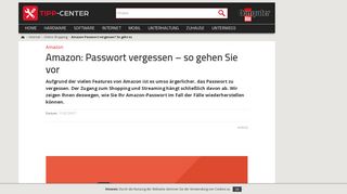 
                            6. Amazon-Passwort vergessen? So geht es | TippCenter