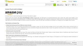 
                            8. Amazon Pay ab sofort verfügbar | Hood.de