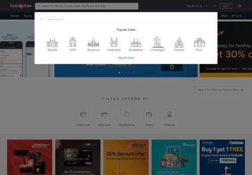 
                            12. Amazon Pay Offer - For Great Indian Sale Shoppers - BookMyShow