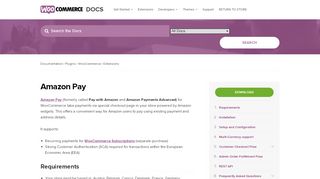 
                            1. Amazon Pay - WooCommerce Docs