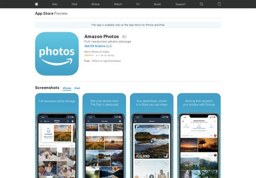 
                            8. Amazon Photos on the App Store - iTunes - Apple